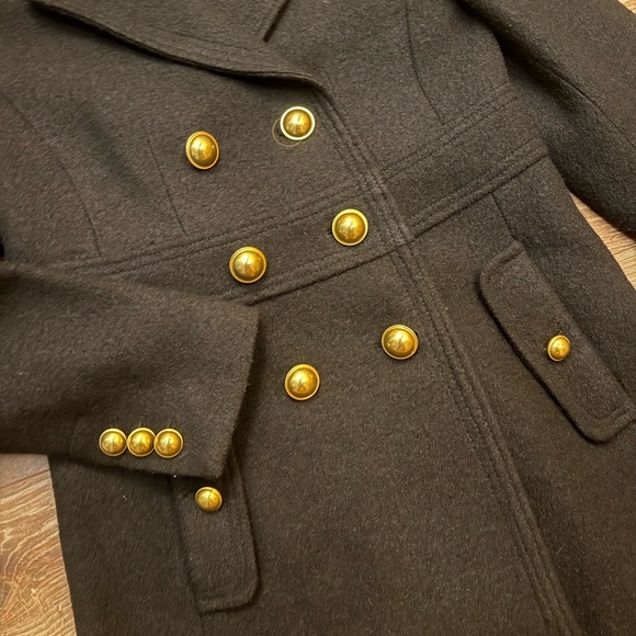 AT Black Pea Coat - Picture 2 of 7